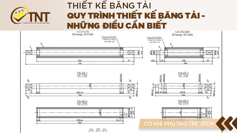 Quy trình thiết kế băng tải - Những điều cần biết