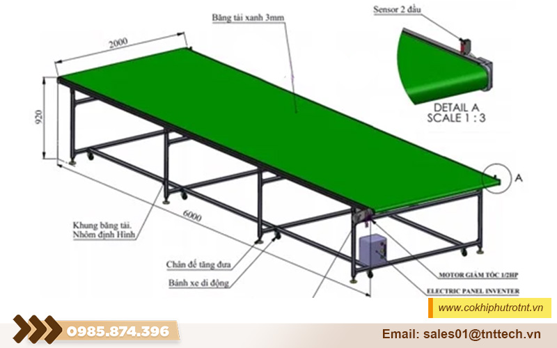 Cậu tạo cửa băng tải PVC