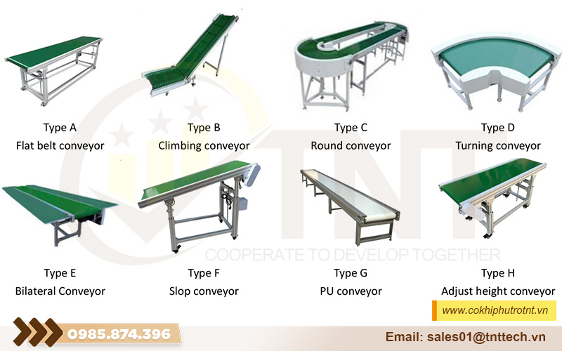 Các loại băng tải công nghiệp