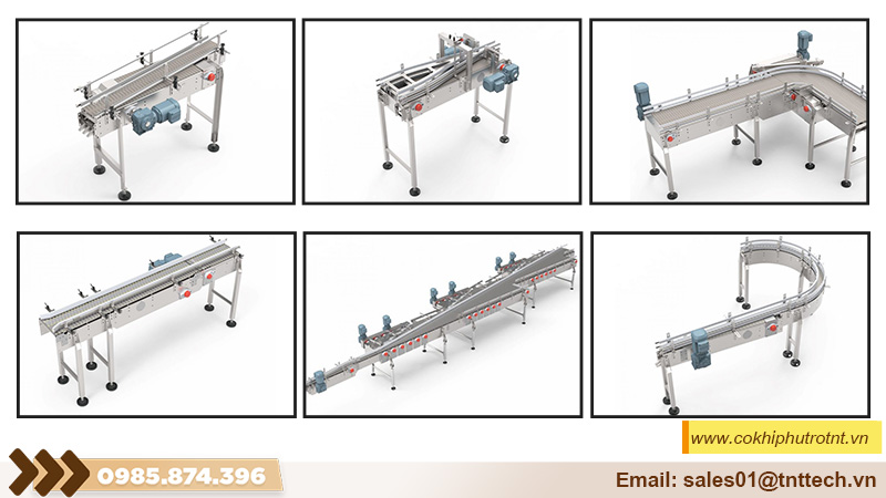 Các loại băng tải xích nhựa